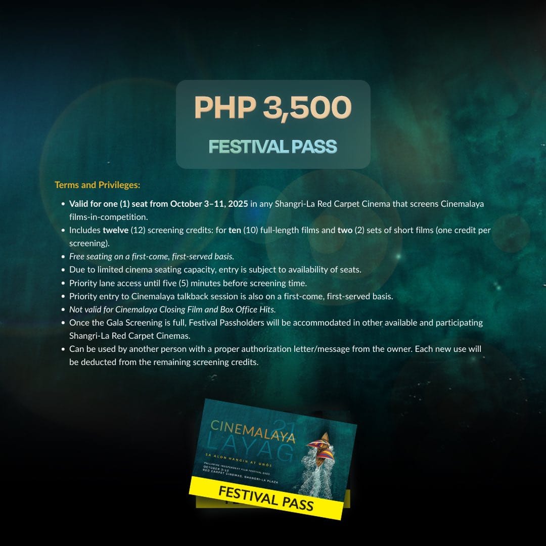 Cinemalaya 2025 sets sail in the deluge